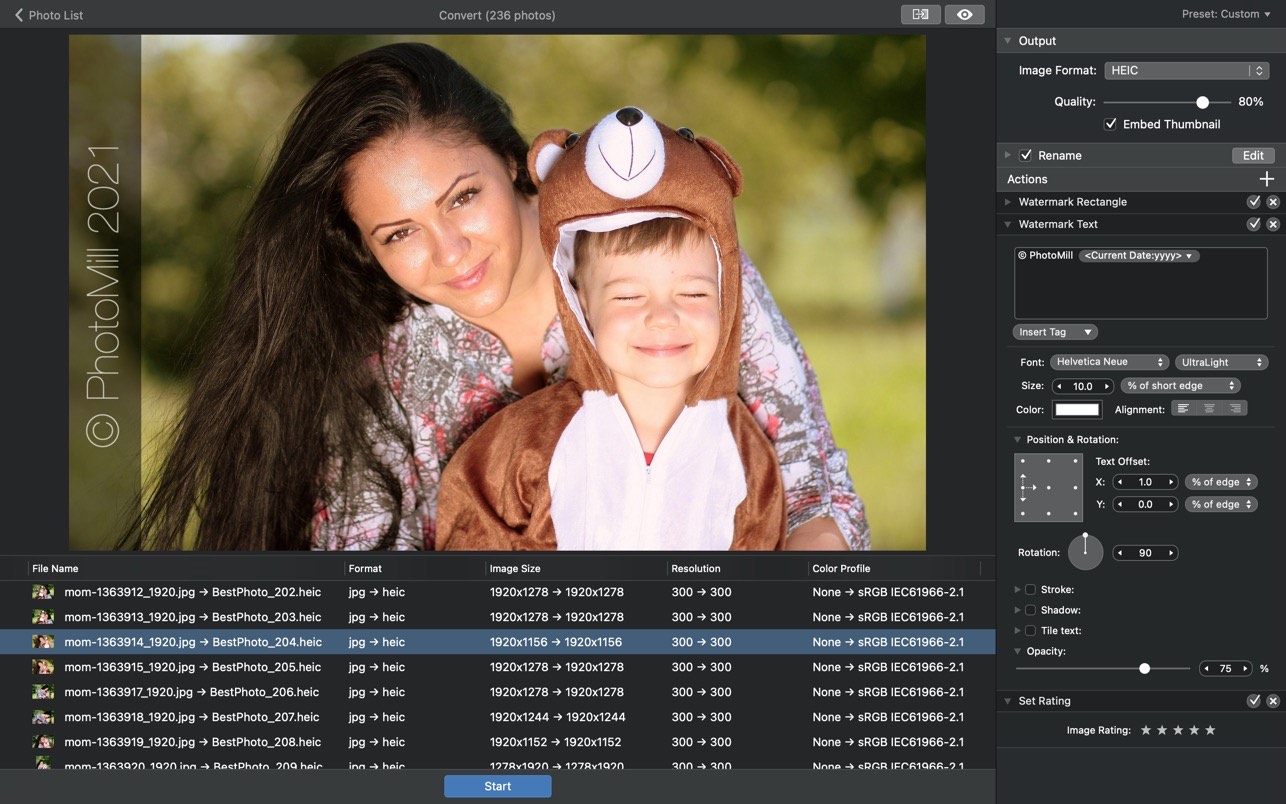 PhotoMill for mac 2.4.3 图片批量编辑工具下载