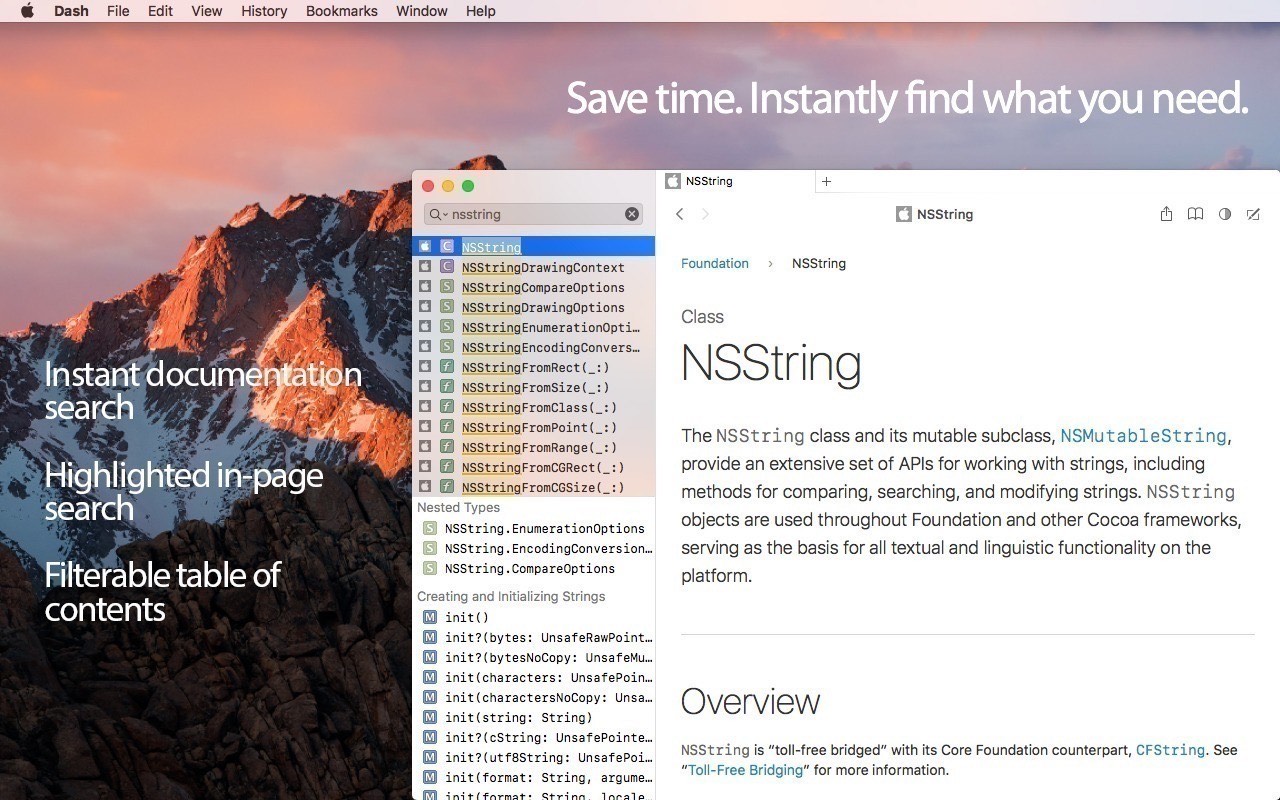 Dash for mac 7.1.4 - 查API文档最佳软件下载