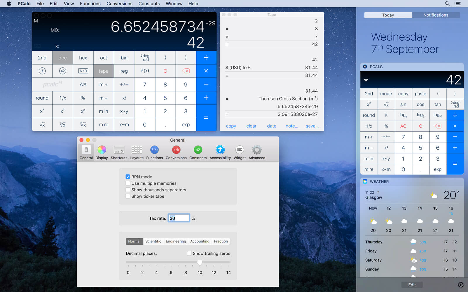 PCalc 4.10.8 mac破解版 最强mac科学计算器下载