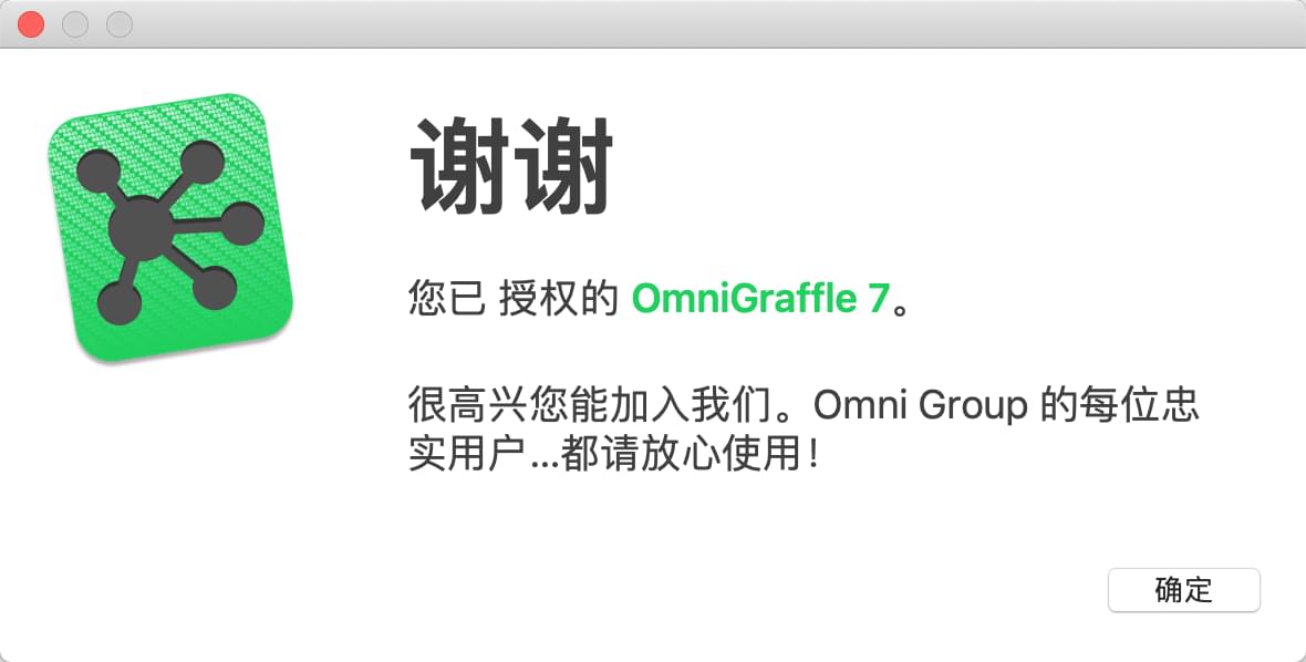 OmniGraffle完成激活 