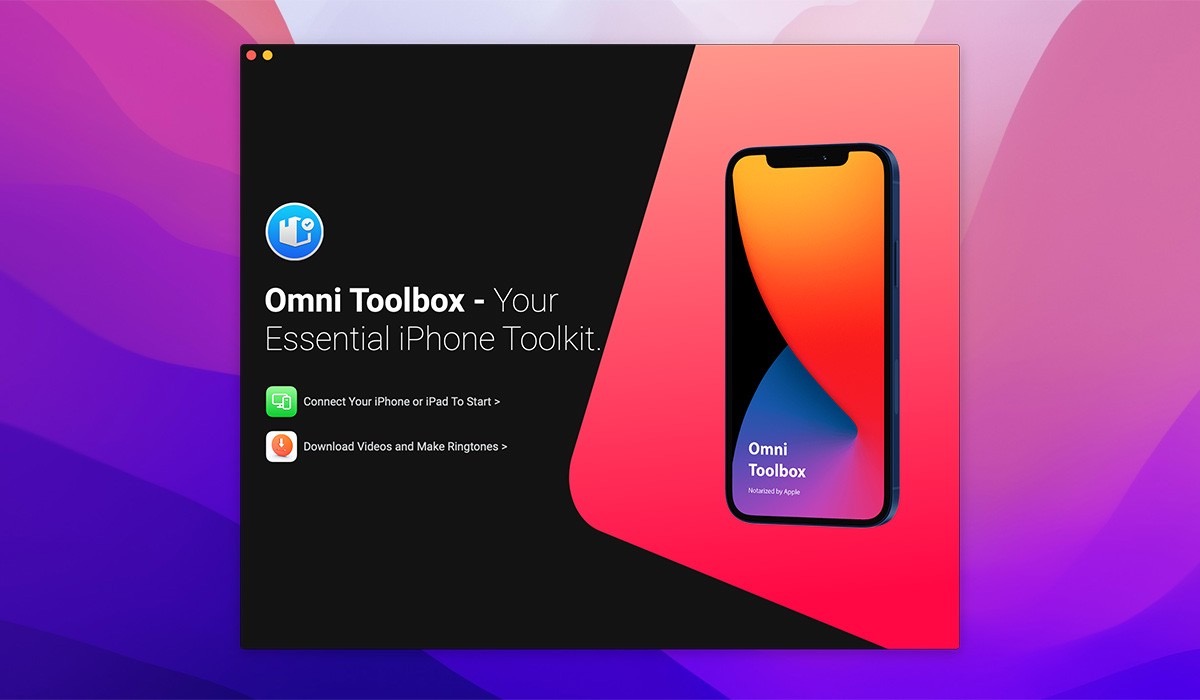 Omni Toolbox 1.4.4：助你轻松修复iPhone和制作铃声下载