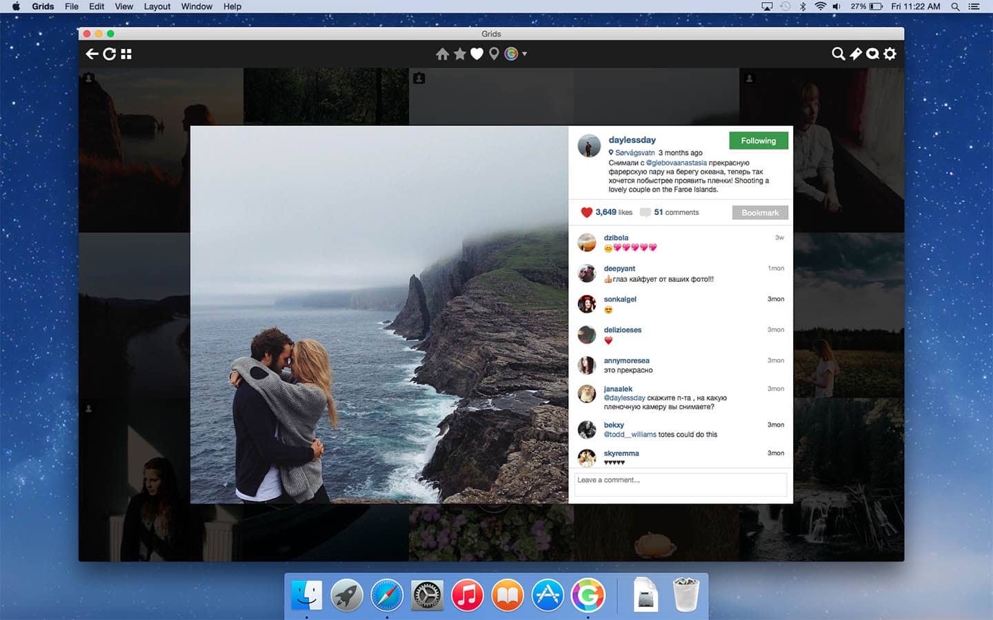 Grids for mac 8.5.8 mac上的Instagram 客户端下载