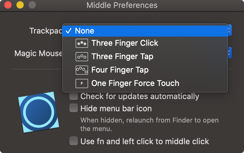 Middle 1.8 for mac 扩展鼠标中键点击功能下载