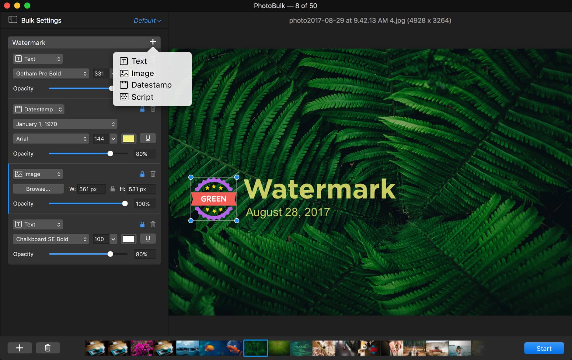 PhotoBulk for mac 2.6 mac图片批量处理下载