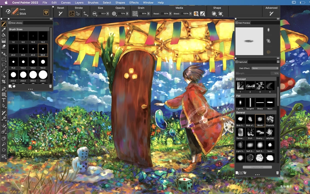 Corel Painter for mac 22.1.121 (22.0.2) 绘画插画工具下载