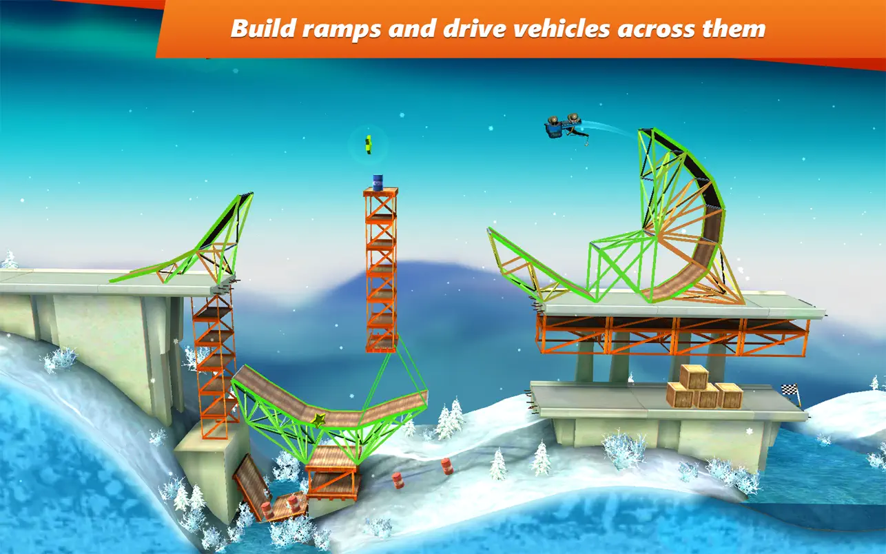 桥梁建筑师：特技（Bridge Constructor Stunts）for mac 1.1 桥梁建筑模拟游戏下载