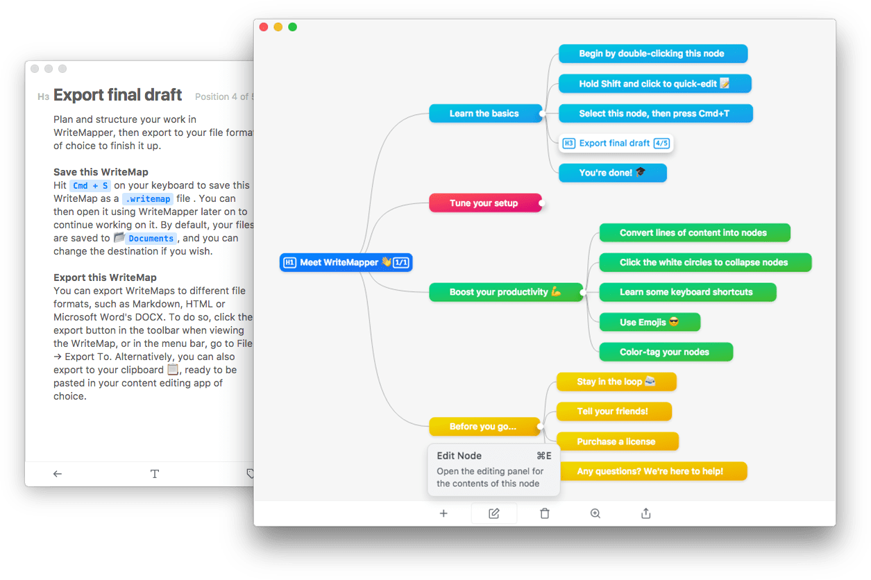 WriteMapper for mac_WriteMapper mac版下载_Mac思维导图下载