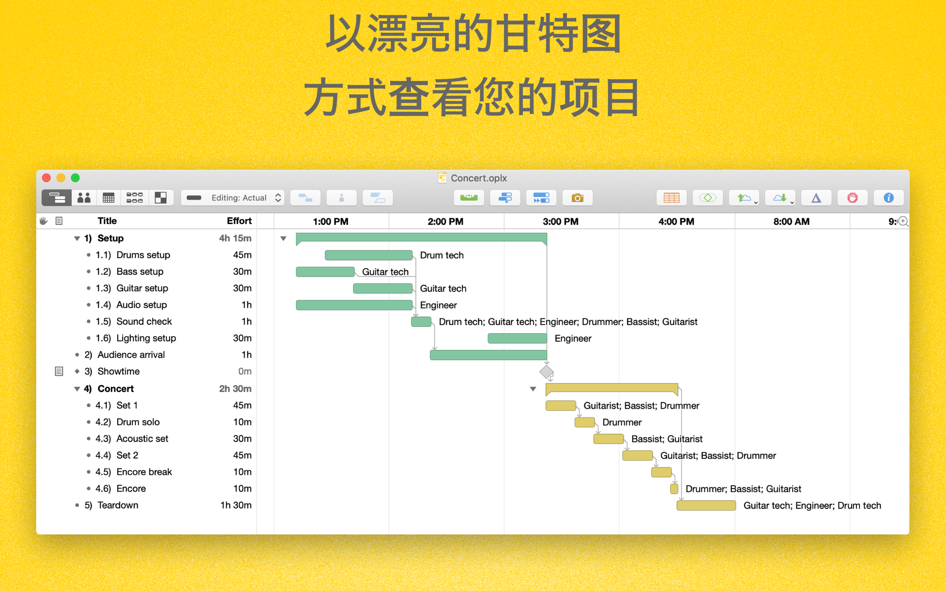 OmniPlan Pro Mac 破解版 Mac上最优秀的项目流程管理工具