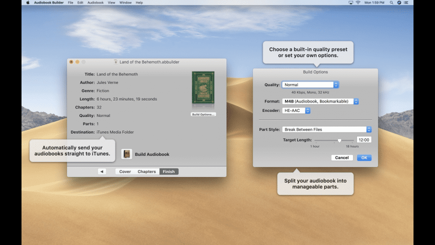 Audiobook Builder Mac 破解版 CD转iOS设备有声读物工具