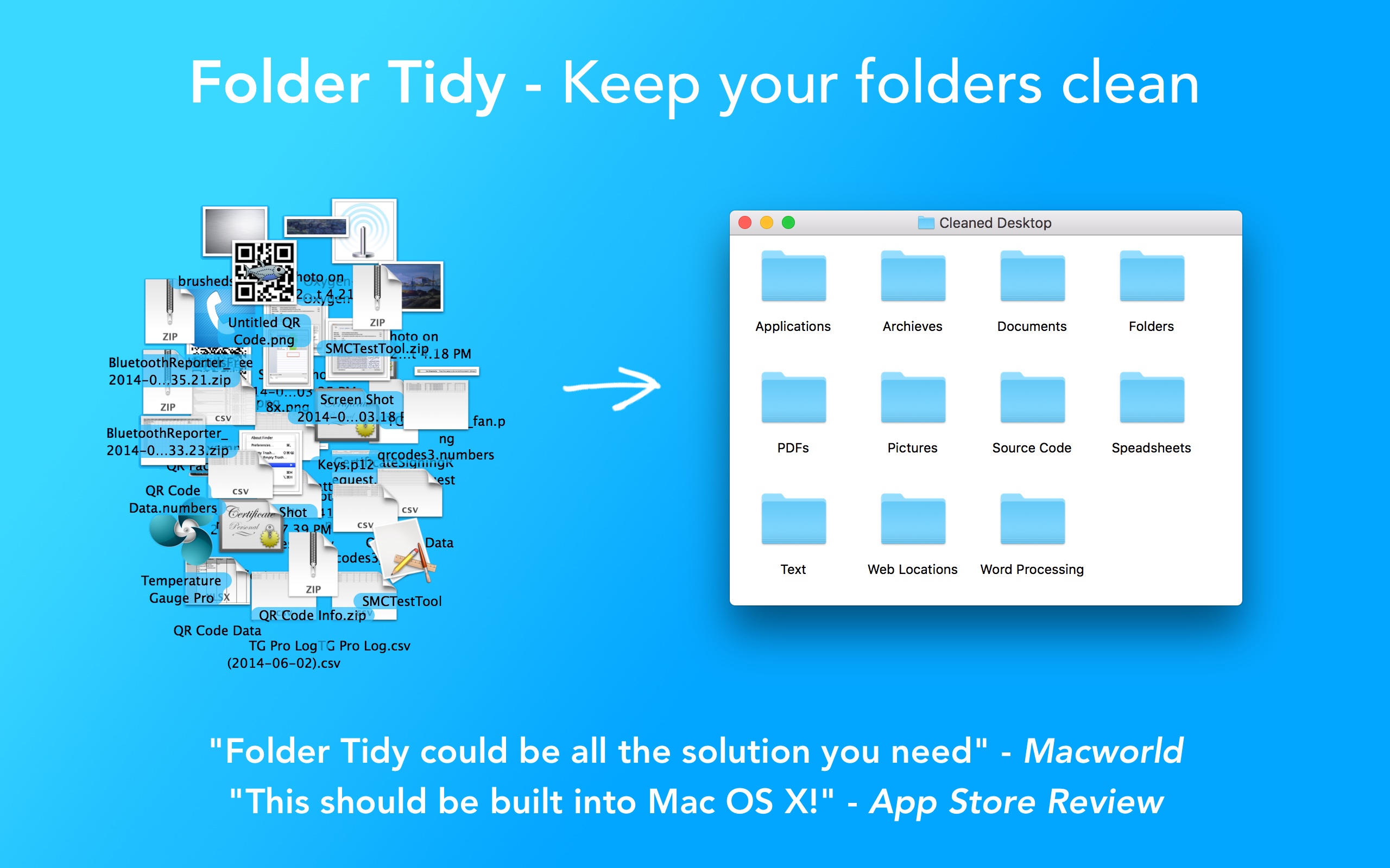 Folder Tidy 2.7.5 Mac 破解版 一键整理文件夹的实用工具