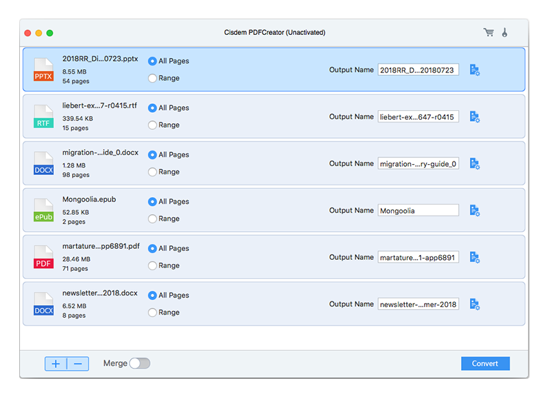 Cisdem PDF Creator Mac 破解版 PDF格式批量转换工具