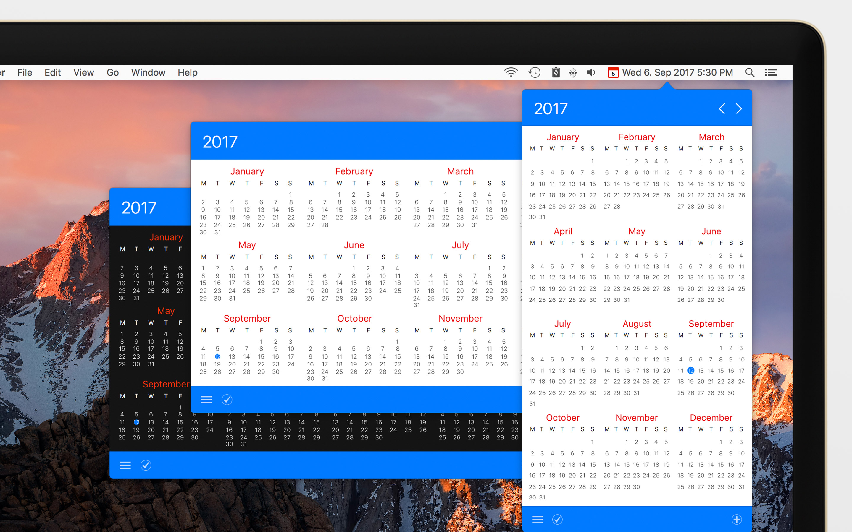 Calendar 366 II for Mac 2.6.9 破解版 - 优秀的菜单栏日历工具