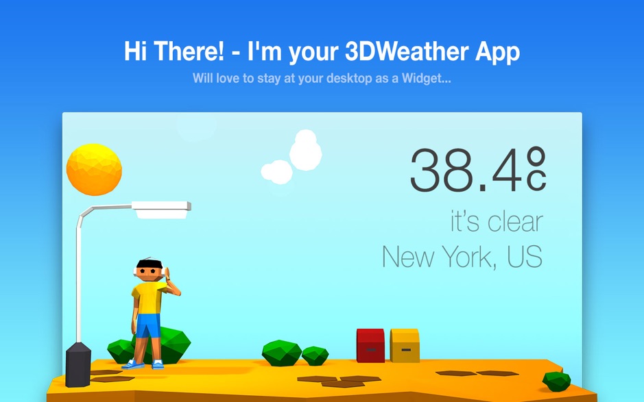 3DWeather 3.4 Mac 破解版 - 非常漂亮的3D动画天气工具