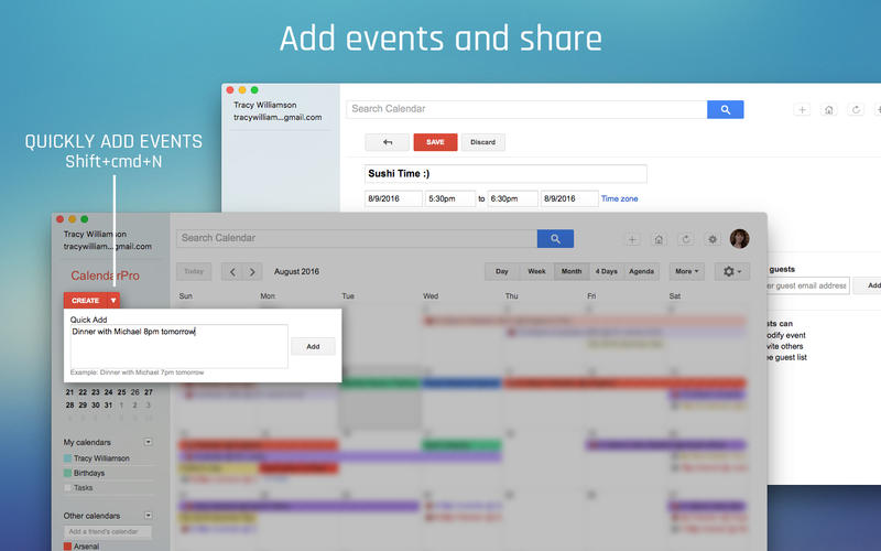 CalendarPro for Google 3.6 Mac 破解版 - 谷歌日历工具