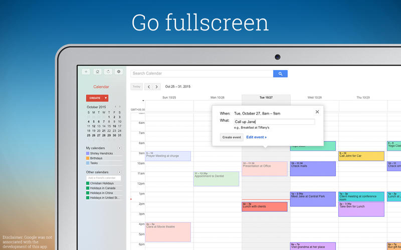 CalendarPro for Google 3.6 Mac 破解版 - 谷歌日历工具