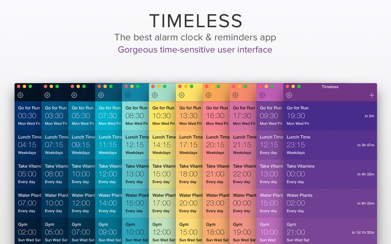 Timeless 1.9 Mac 破解版 - 好用漂亮的闹钟和提醒工具
