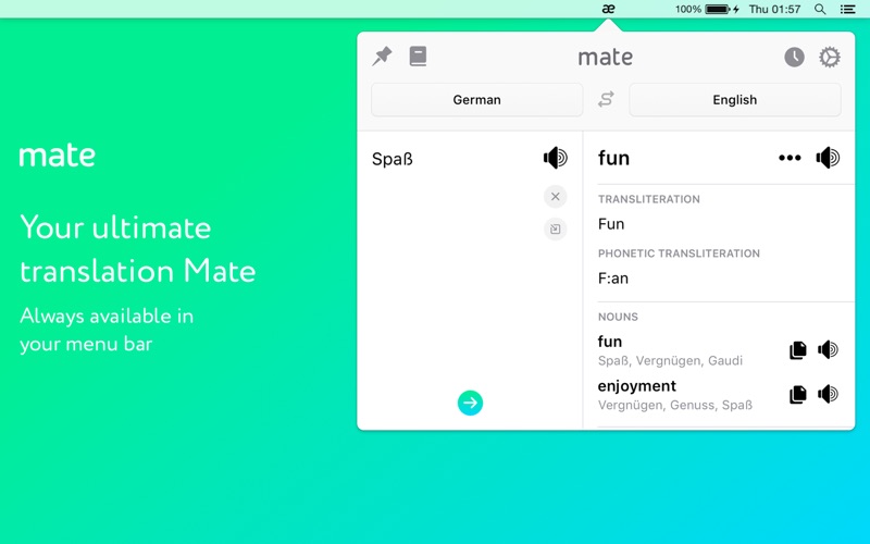 Mate Translator 5 for Mac 5.0 破解版 - 翻译软件