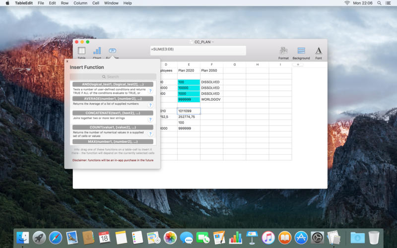 TableEdit for Mac 1.4.0 破解版 - 干净和优雅的电子表格应用程序