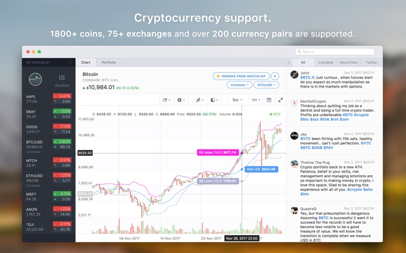 Stockfolio for Mac 1.4.7 注册版 - 股票行情实时查看工具