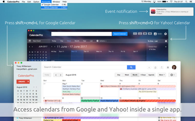 CalendarPro for Google for Mac 3.0.5 破解版 - 谷歌日历工具