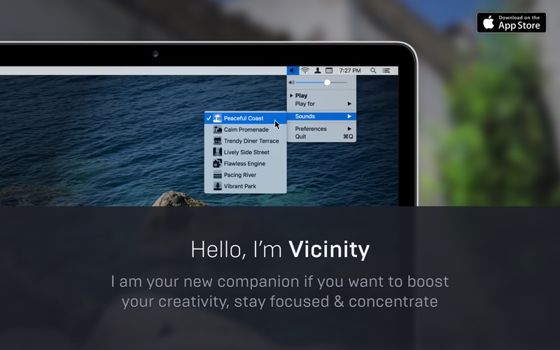 Vicinity for Mac 1.1.0 破解版 - 环境噪音模拟