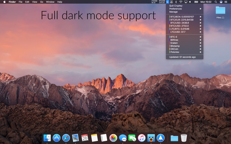 Cryptey for Mac 1.6.0 激活版 - 比特币行情跟踪