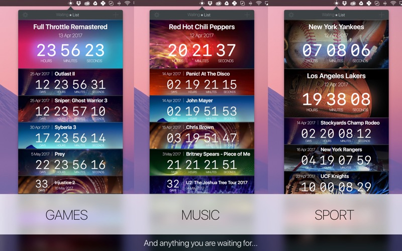 WaitingList for Mac 1.2.3 破解版 - 倒计时工具