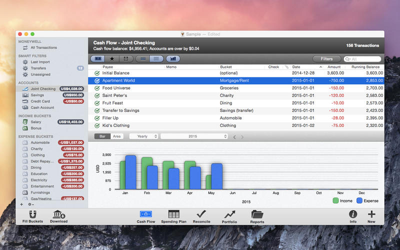 MoneyWell for Mac 3.0.6 破解版 - 财务管理软件