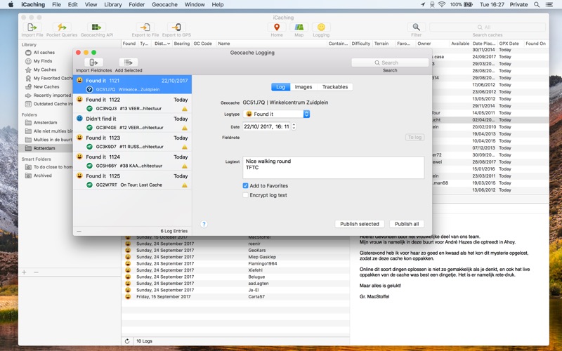 iCaching for Mac 7.0 破解版 - Mac上排名第一个Geocaching工具