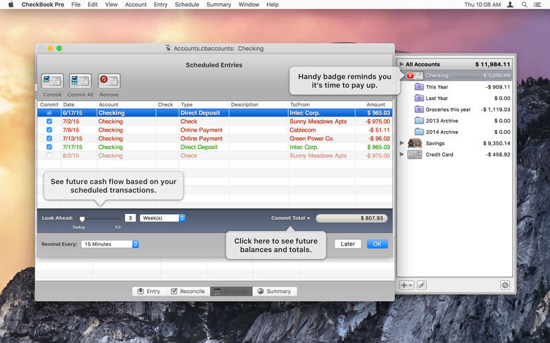 CheckBook Pro for Mac 2.6.0 序号版 - 个人理财管理工具