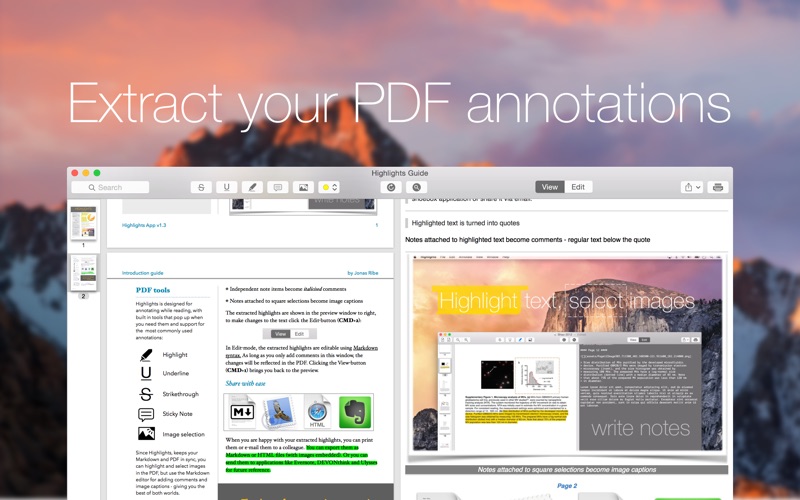 Highlights for Mac 1.5.1 破解版 - 优秀的PDF浏览和标注工具