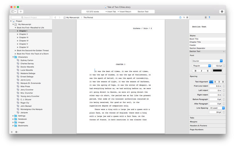 Storyist for Mac 3.5 序号版 - Mac 上优秀的故事开发写作工具