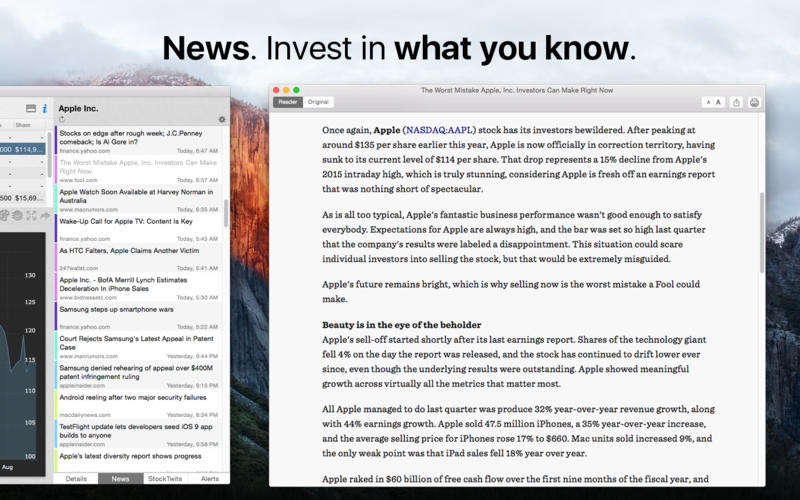 Stock + Pro for Mac 3.8.2 激活版 - 国际股票实时查看工具