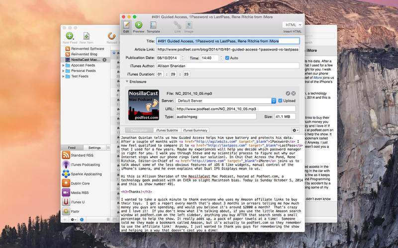 Feeder for Mac 3.4.6 破解版 - 创建和发布的RSS