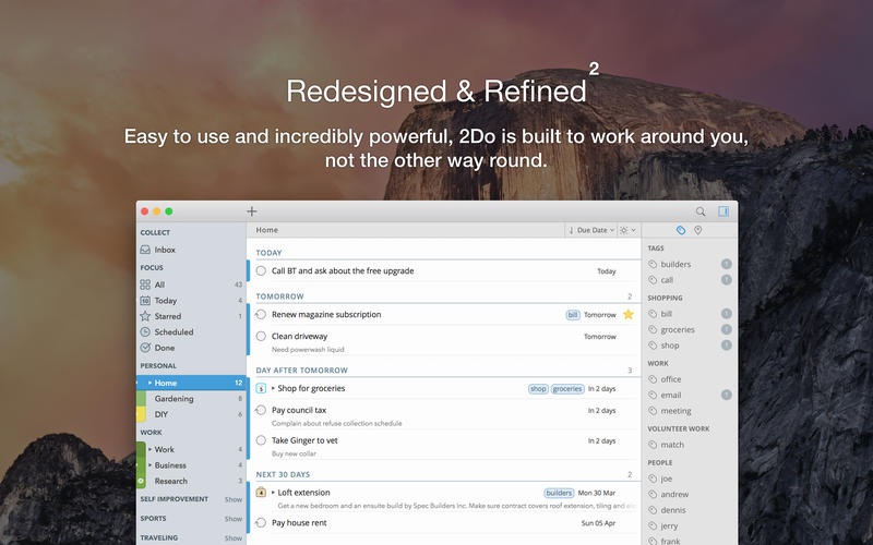 2Do 2 for Mac 2.3.6 激活版 - 优秀的待办事项管理GTD工具