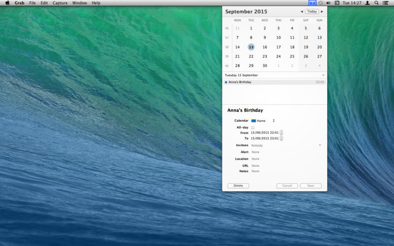 popCalendar for Mac 1.7.7 破解版 - 优秀的菜单栏日历工具