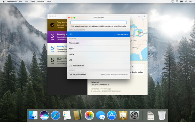 Deliveries for Mac 3.0.2 激活版 - 邮包快递查询跟踪器