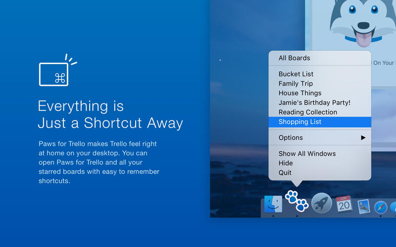 Paws for Trello for Mac 2.0.1 激活版 - Trello客户端