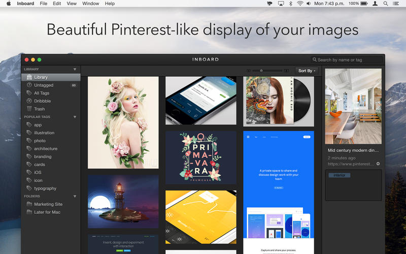 Inboard for Mac 1.0.10 激活版 - 集成Dribbble的强大素材管理器