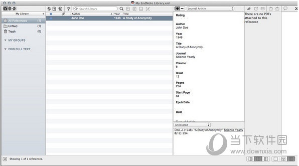 EndNote X7 Mac