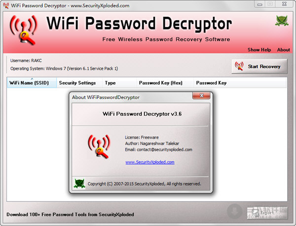 WiFi Password Decryptor