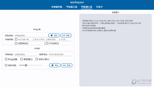 workspace网络配置扫描软件