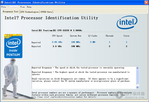 Intel Processor ID Utility