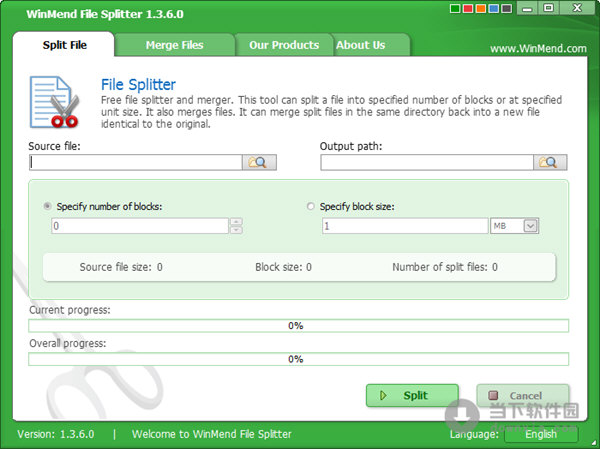 WinMend File Splitter