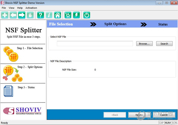 Shoviv NSF Splitter