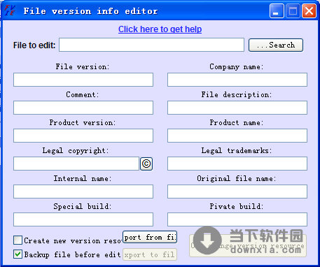 File version info editor