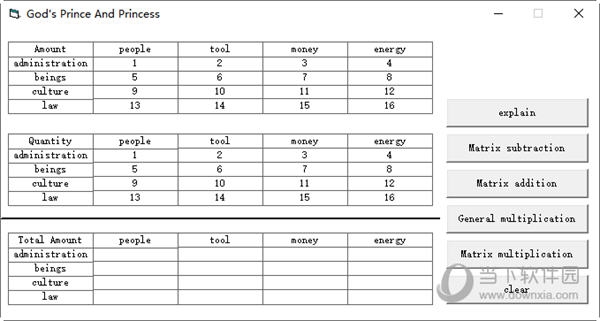 Socialist Matrix calculator