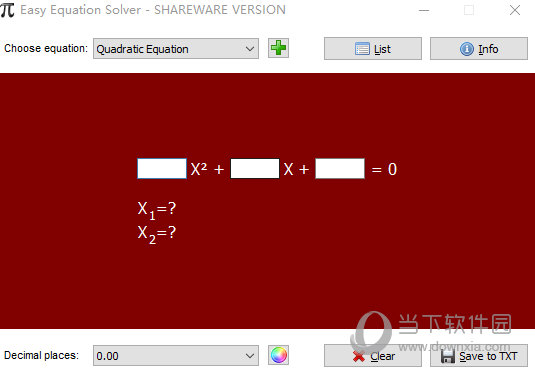 Easy Equation Solver