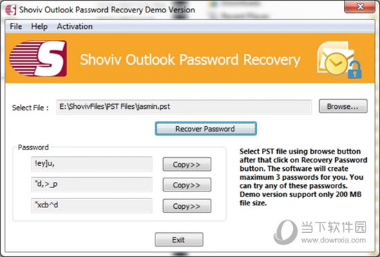 Shoviv Outlook Password Recovery