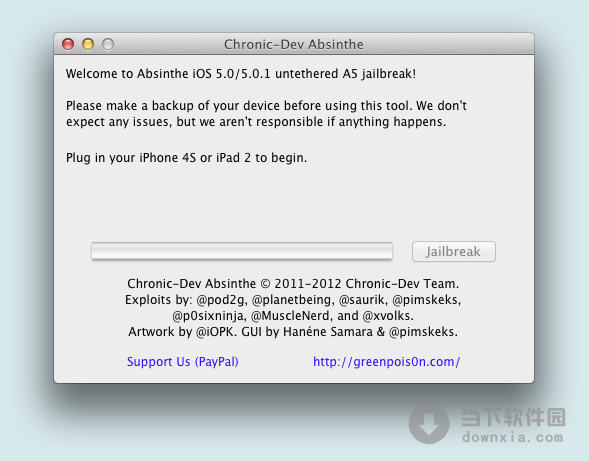 Absinthe for Mac(iPad2完美越狱、iPhone4S完美越狱)